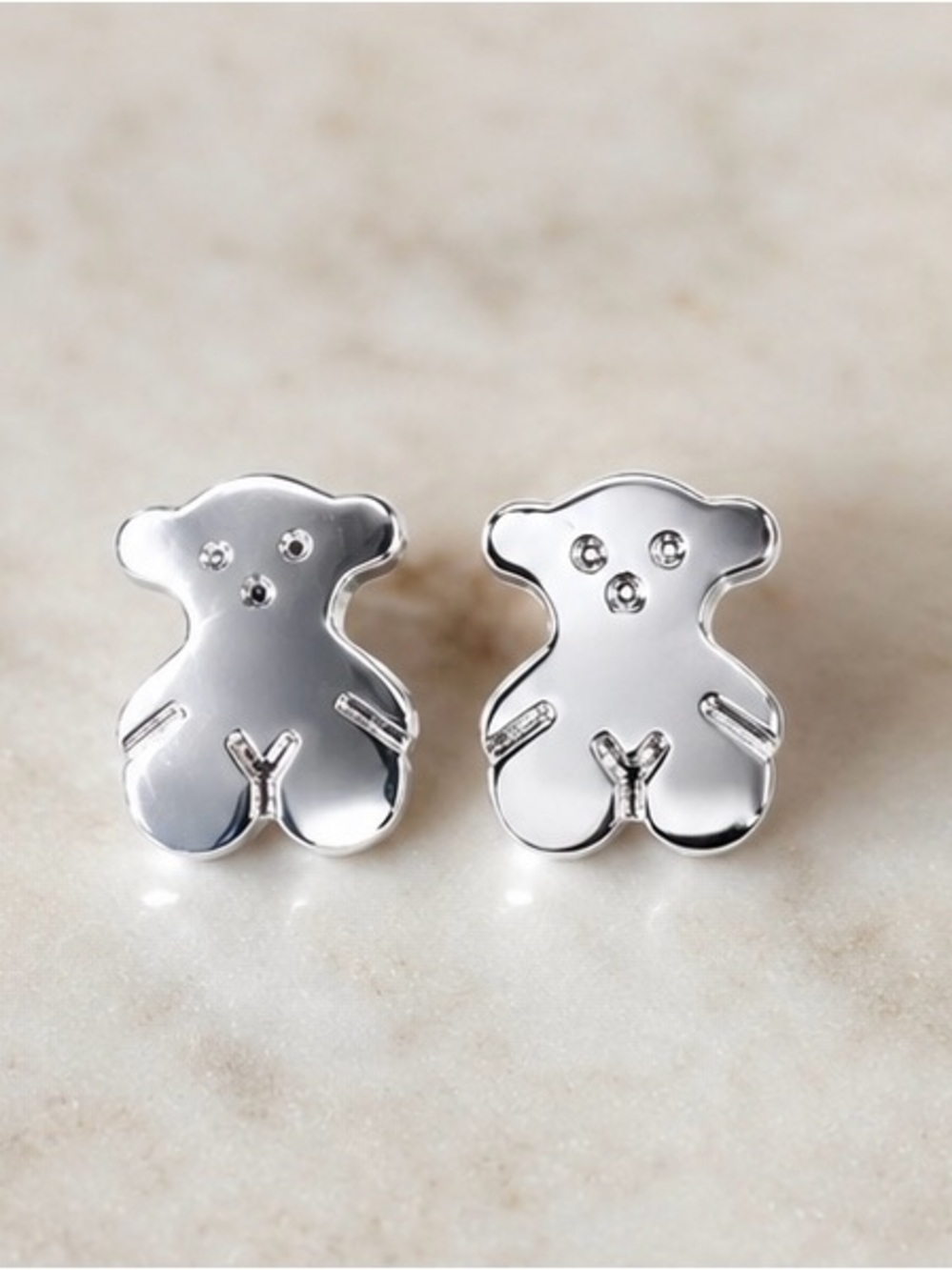 Sterling Silver Teddy Bear Stud Earrings | Cute Bear Design | New in Gift Box 🤍🧸 - Picture 4 of 7